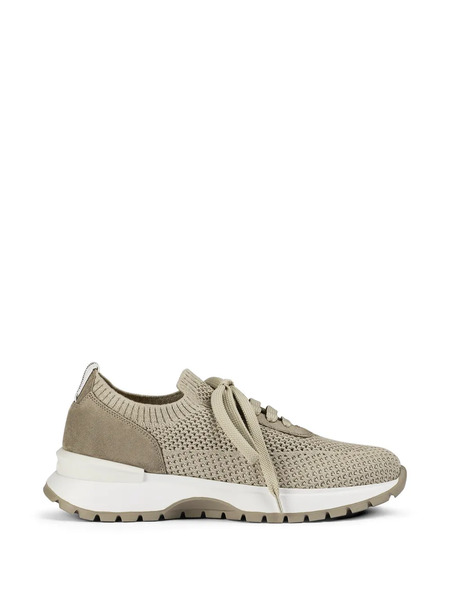  Doucal's Suede Nesh Sneakers - Neutrals 