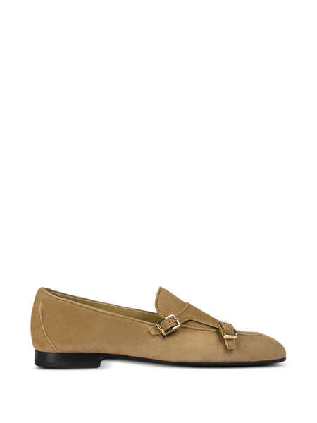  Doucal's Teddy Suede Double-buckle Loafers - Neutrals 