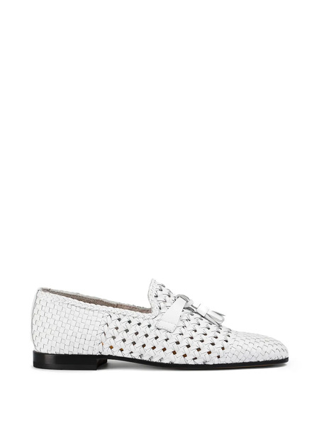  Doucal's Woven Loafers - White 
