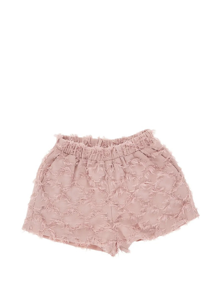  Doudou Et Compagnie Elasticated Frayed Shorts - Pink 