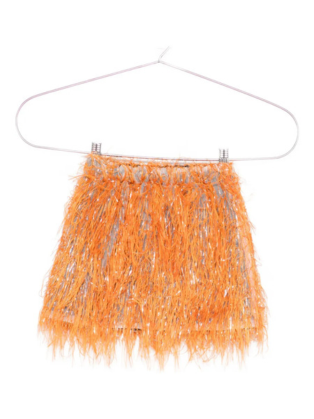 Douuod Kids All-over Fringed Skirt - Grey 
