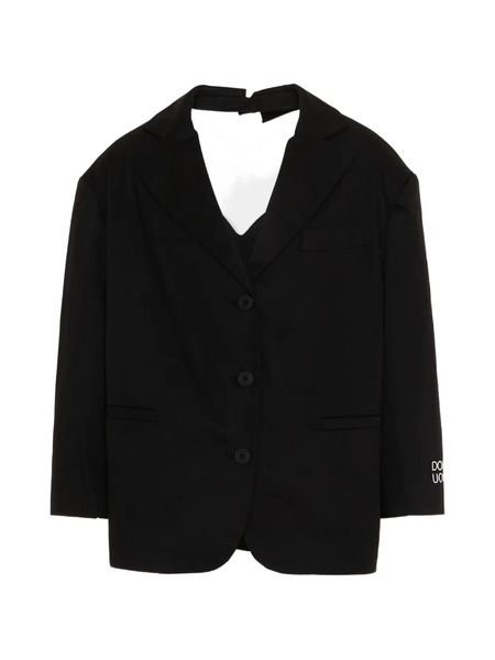  Douuod Kids Basul Bow Blazer - Black 