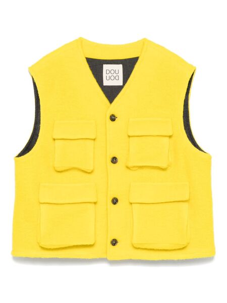  Douuod Kids Brushed-finish Gilet - Yellow 
