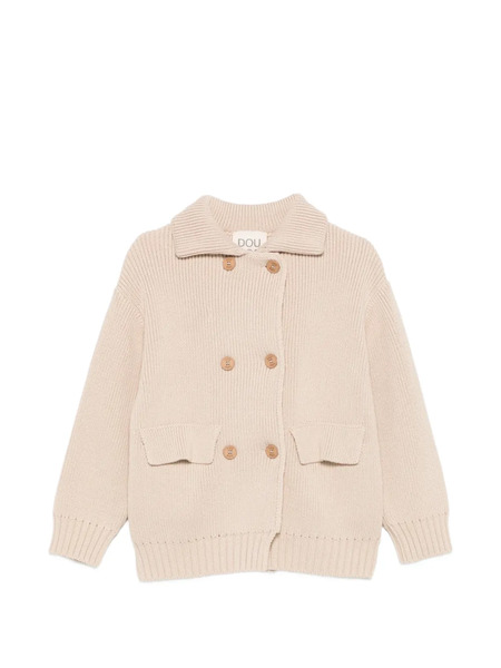  Douuod Kids Button Front-pocket Cardigan - Neutrals 
