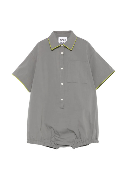  Douuod Kids Buttoned Dungaree - Grey 