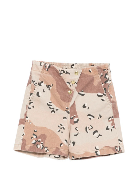  Douuod Kids Camouflage-pattern Shorts - Neutrals 