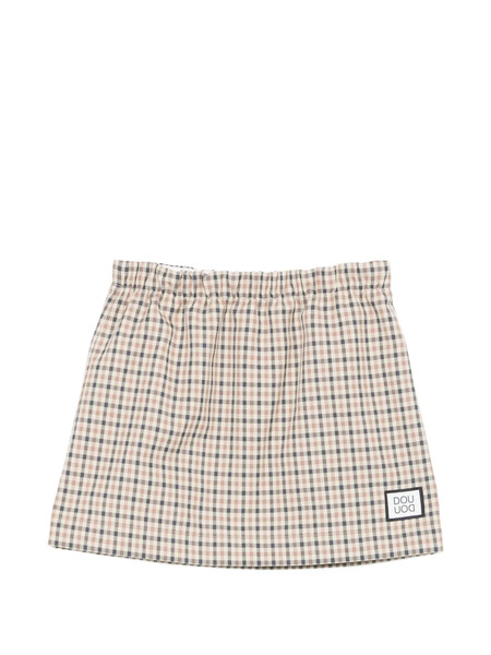  Douuod Kids Checked-pattern Skirt - Neutrals 