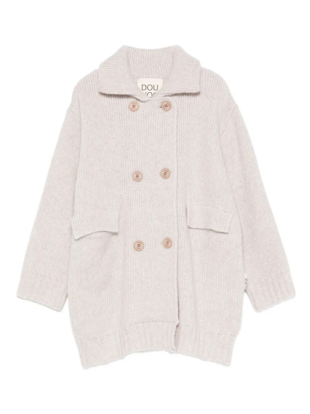  Douuod Kids Double-breasted Cardigan - Neutrals 