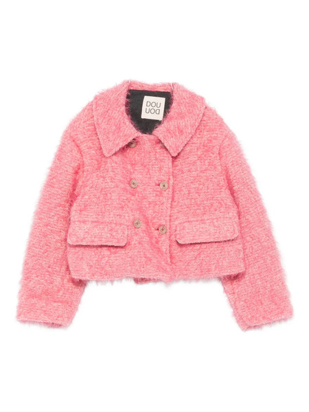 Douuod Kids Double-breasted Coat - Pink 