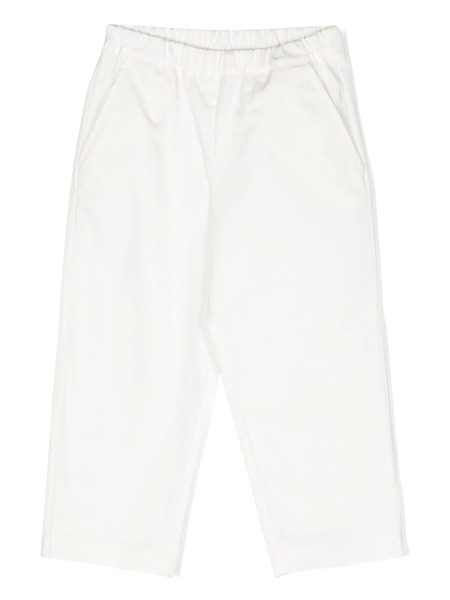  Douuod Kids Elasticated Straight Trousers - White 