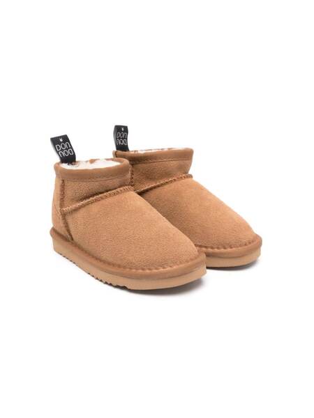  Douuod Kids Fleece-lined Snow Boots - Brown 
