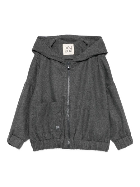  Douuod Kids Hooded Zip-up Jacket - Grey 