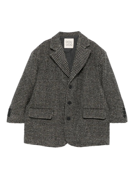  Douuod Kids Houndstooth-pattern Blazer - Grey 