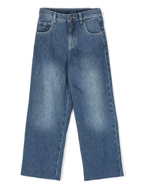  Douuod Kids Logo-embroidered Jeans - Blue 