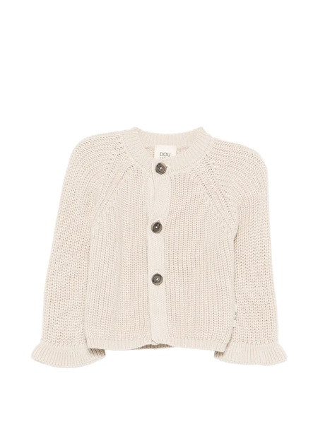  Douuod Kids Ruffled Cardigan - Neutrals 