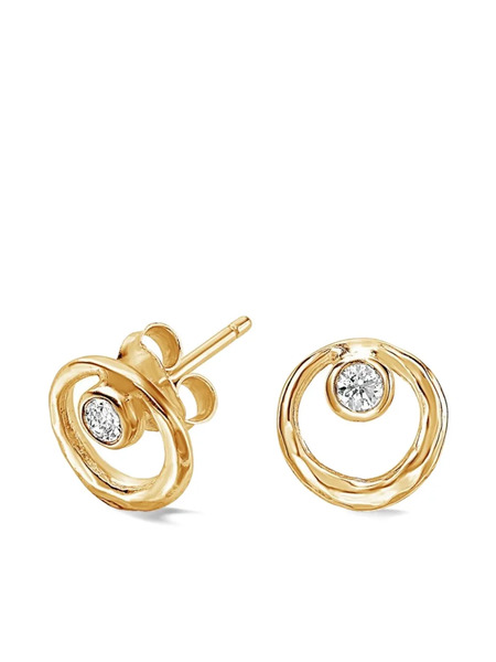  Dower And Hall Circle Dewdrop Earrings - Gold 