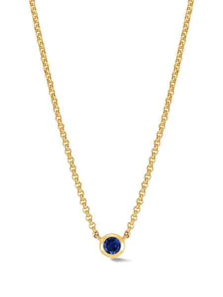  Dower And Hall Dewdrop Sapphire Necklace - Gold 