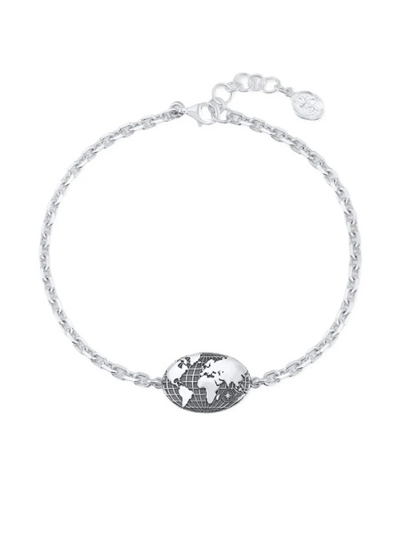  Dower And Hall One World Chain Bracelet - Silver 