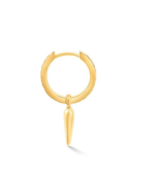  Dower And Hall Raindrop Hammered Single Hoop - Gold 