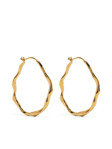  Dower And Hall Waterfall Hoop Earrings - Gold 