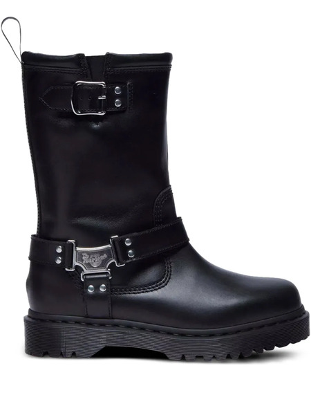  Dr. Martens Anistone Hi Buckle-strap Platform Boots - Black 