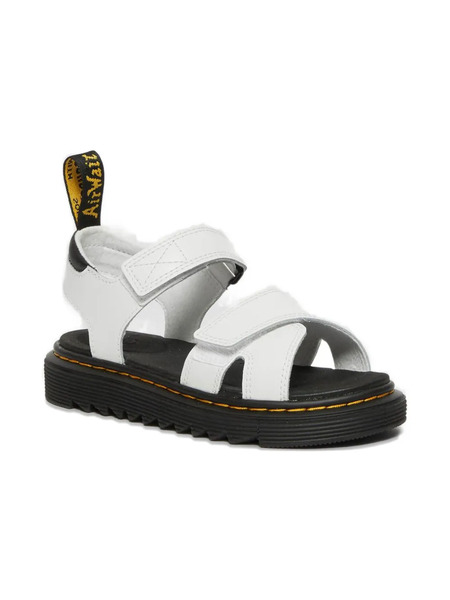  Dr. Martens Kids Double-strap Leather Sandals - White 