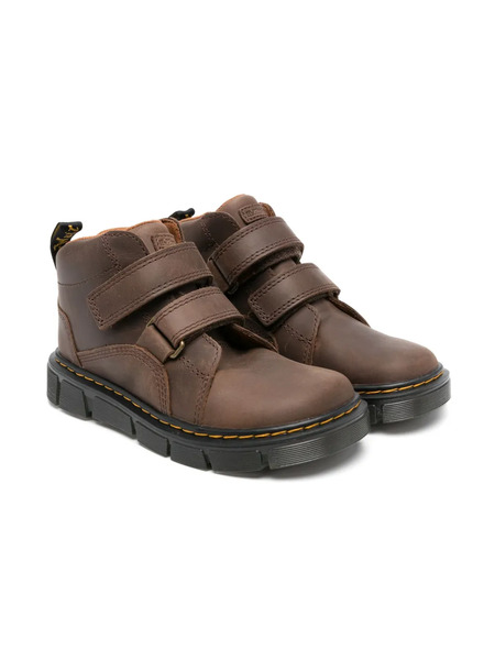  Dr. Martens Raffe Leather Ankle Boots - Brown 
