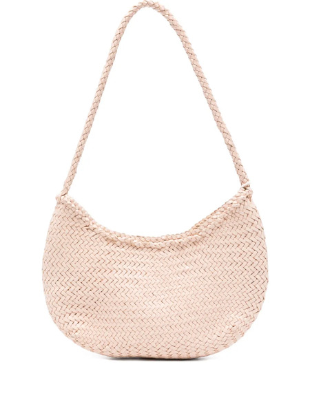  Dragon Diffusion Braided Leather Shoulder Bag - Neutrals 
