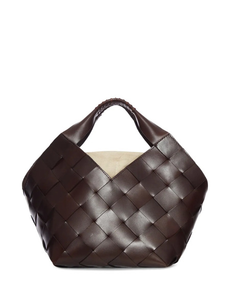 Dragon Diffusion Small Woven-design Tote Bag - Brown 