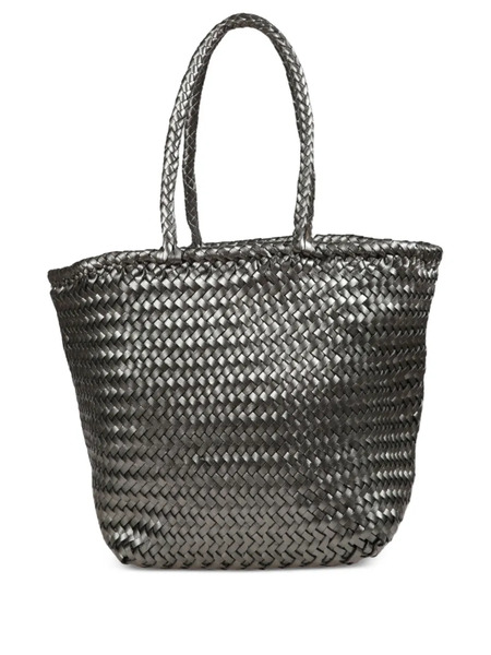  Dragon Diffusion Woven Grace Basket Small Tote Bag - Grey 