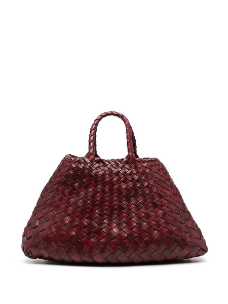  Dragon Diffusion Woven Leather Shoulder Bag - Red 