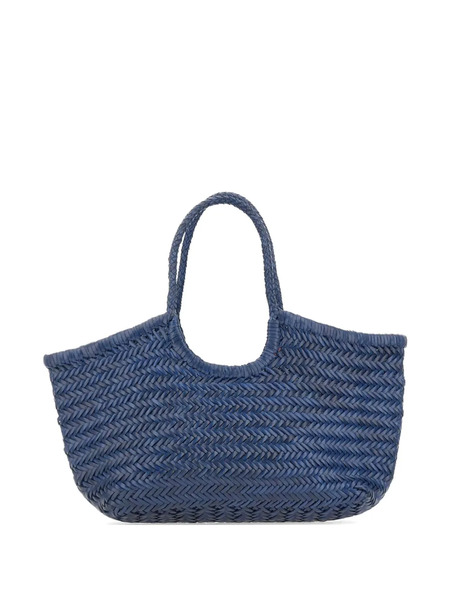  Dragon Diffusion Woven Top Handle Shoulder Bag - Blue 