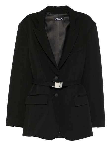  Drhope Belted Blazer - Black 