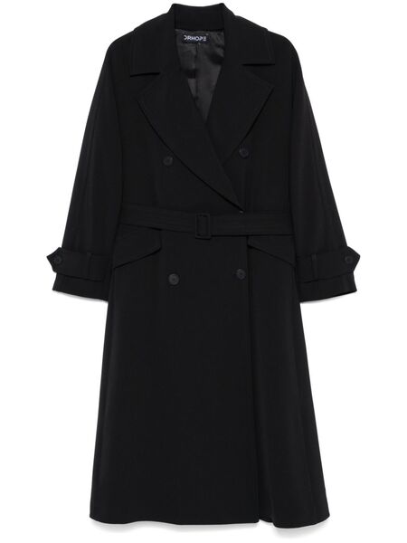  Drhope Belted Trench Coat - Black 