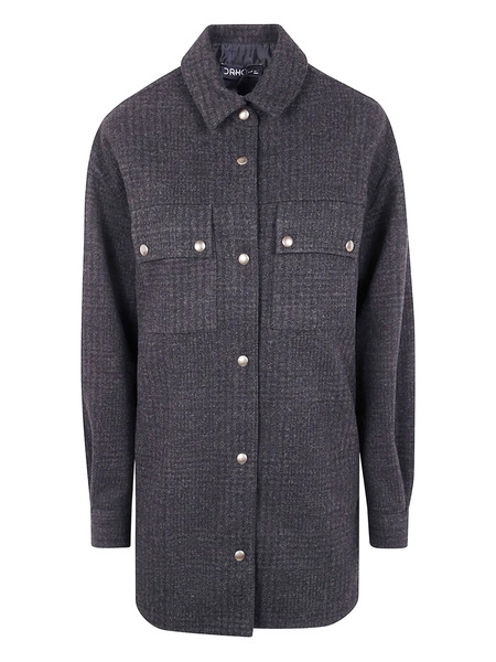  Drhope Button-fastening Check-print Jacket - Grey 