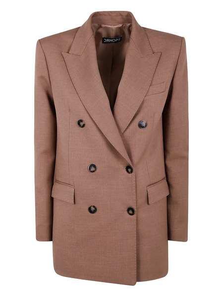  Drhope Double-breasted Blazer - Brown 