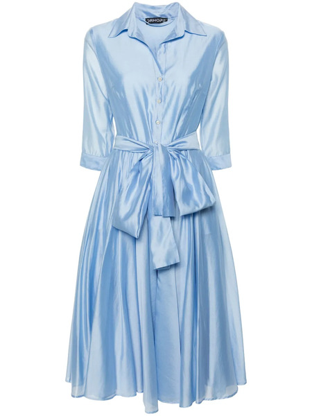  Drhope Flared Midi Shirtdress - Blue 