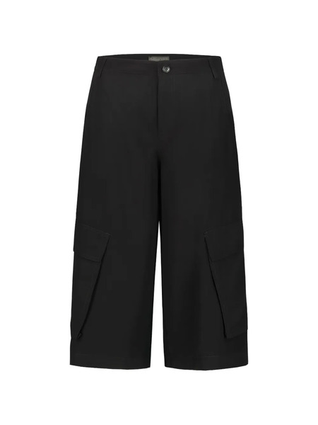  Drhope Multiple-pocket Cargo-style Bermuda Shorts - Black 