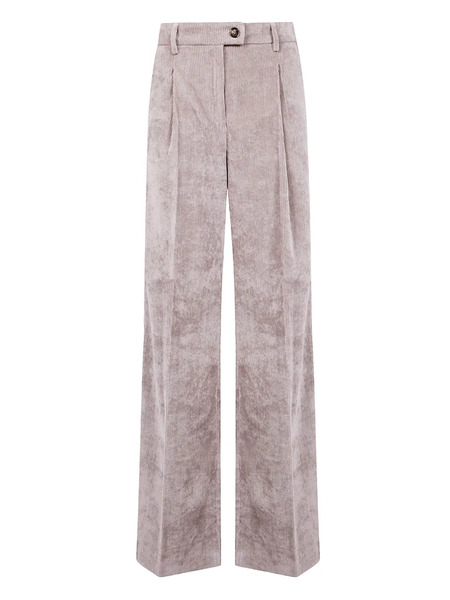  Drhope Pleated-front Corduroy Trousers - Neutrals 
