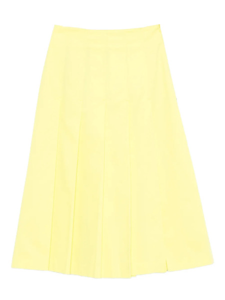  Drhope Pleated Skirt - Yellow 