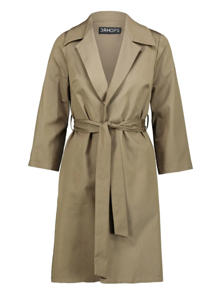  Drhope Three-quarter Sleeves Coat - Green 