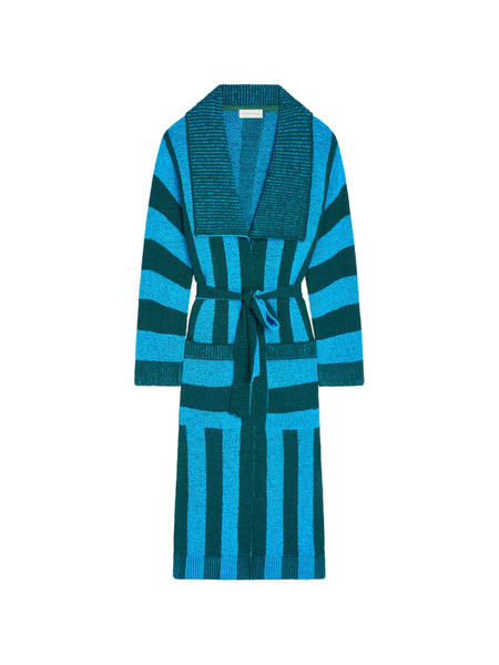  Dries Van Noten Belted Cardigan - Blue 