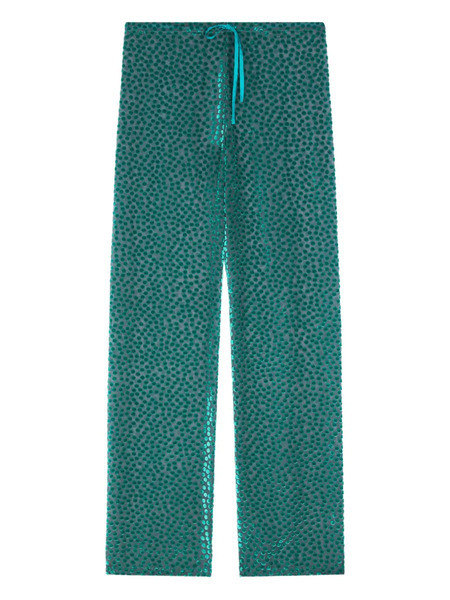  Dries Van Noten Elasticated Polka-dot Trousers - Blue 
