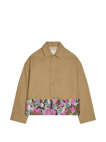  Dries Van Noten Embroidered-detail Jacket - Neutrals 