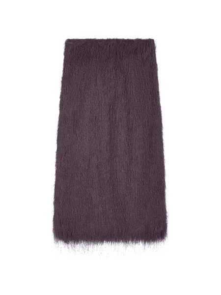  Dries Van Noten Fringed Midi Skirt - Purple 