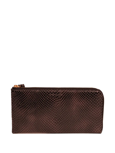  Dries Van Noten Large Leather Wallet - Brown 
