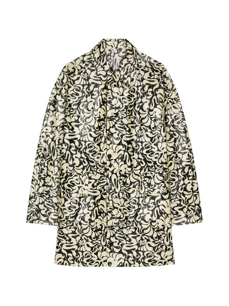  Dries Van Noten Printed Coat - Neutrals 