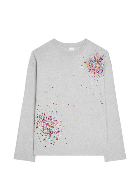  Dries Van Noten Sequin-embellished Sweater - Grey 