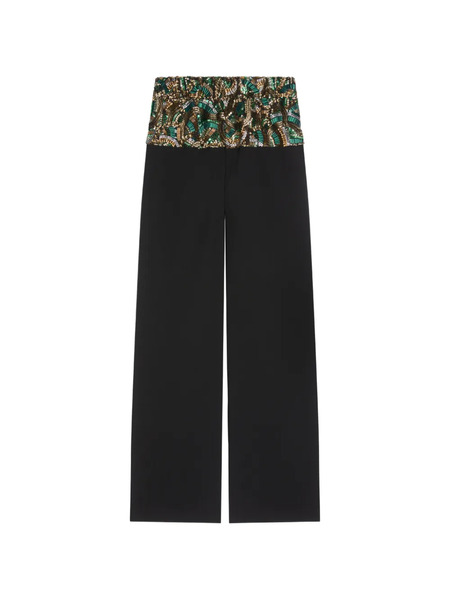  Dries Van Noten Sequin Trousers - Black 