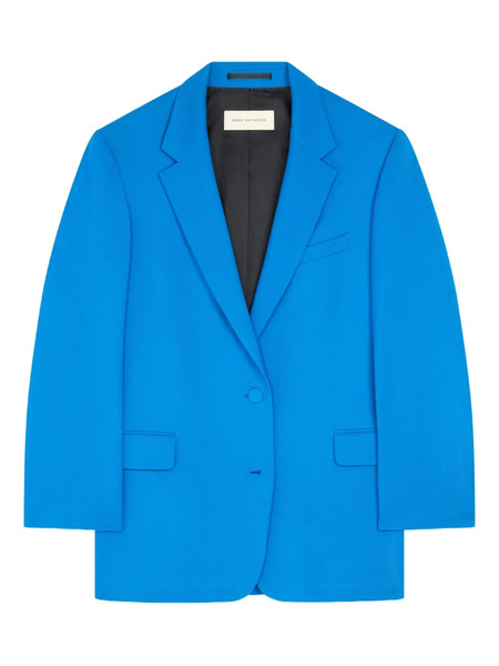  Dries Van Noten Single-breasted Blazer - Blue 